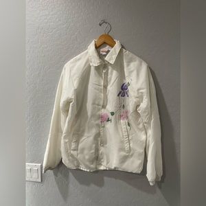 Vintage Hartwell Satin‎ “Water Color Flowers” Jacket Size Small